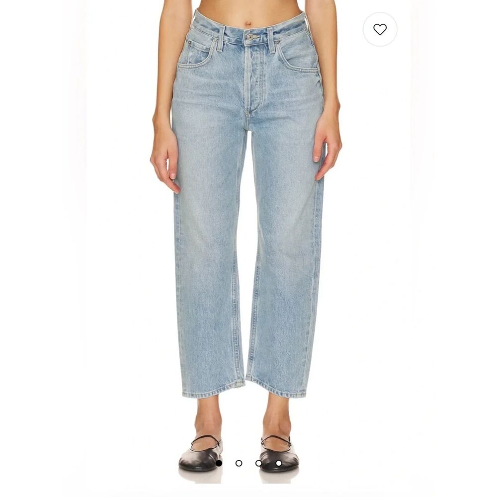 Citizens of Humanity Dahlia Bow Leg Baby Roll Jeans size 26 NWOT Ribbon Barrel